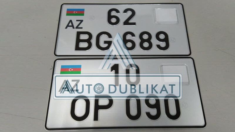 Азербайджанский гос. знак на автомобиль