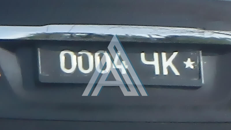 Номер на транспорт военной техники для Киргизии