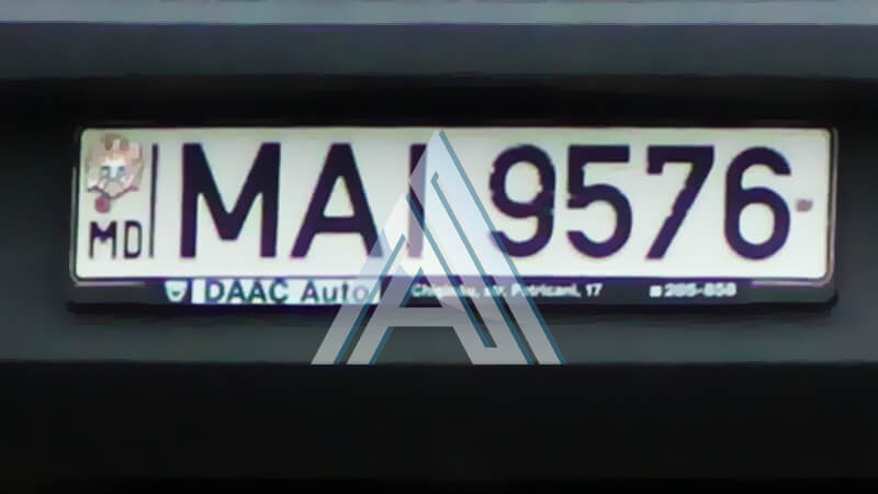 Номер для молдавских автомобилей МВД