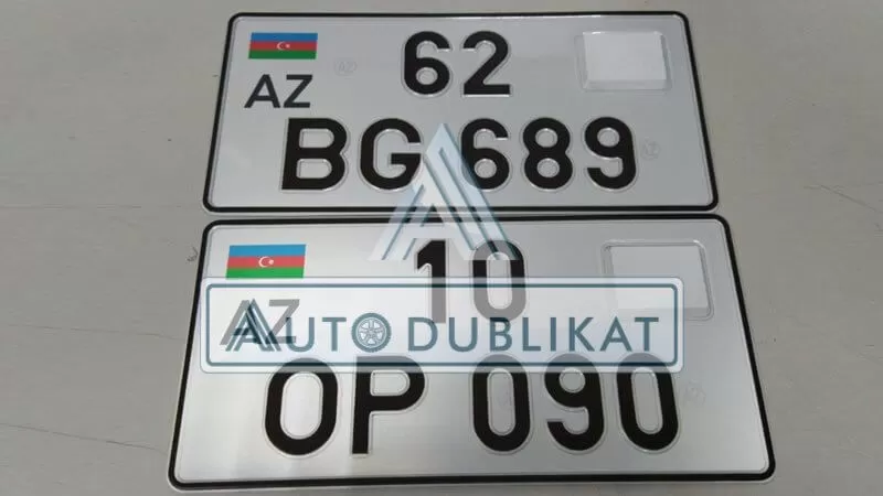 Изготовили Азербайджанские квадратные гос. знаки 10 BG 689