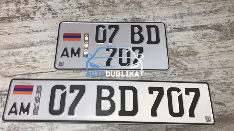 Изготовили номера Армении для машины разных типов